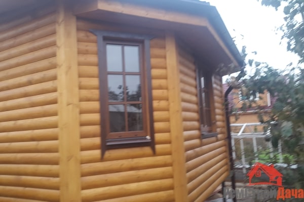 Монтаж деревянного блок-хауса