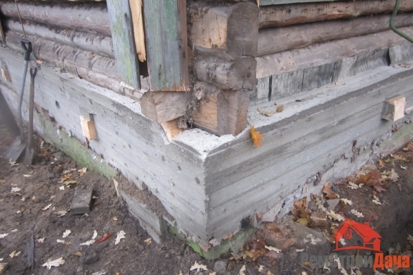Производство бетонного фундамента под домом